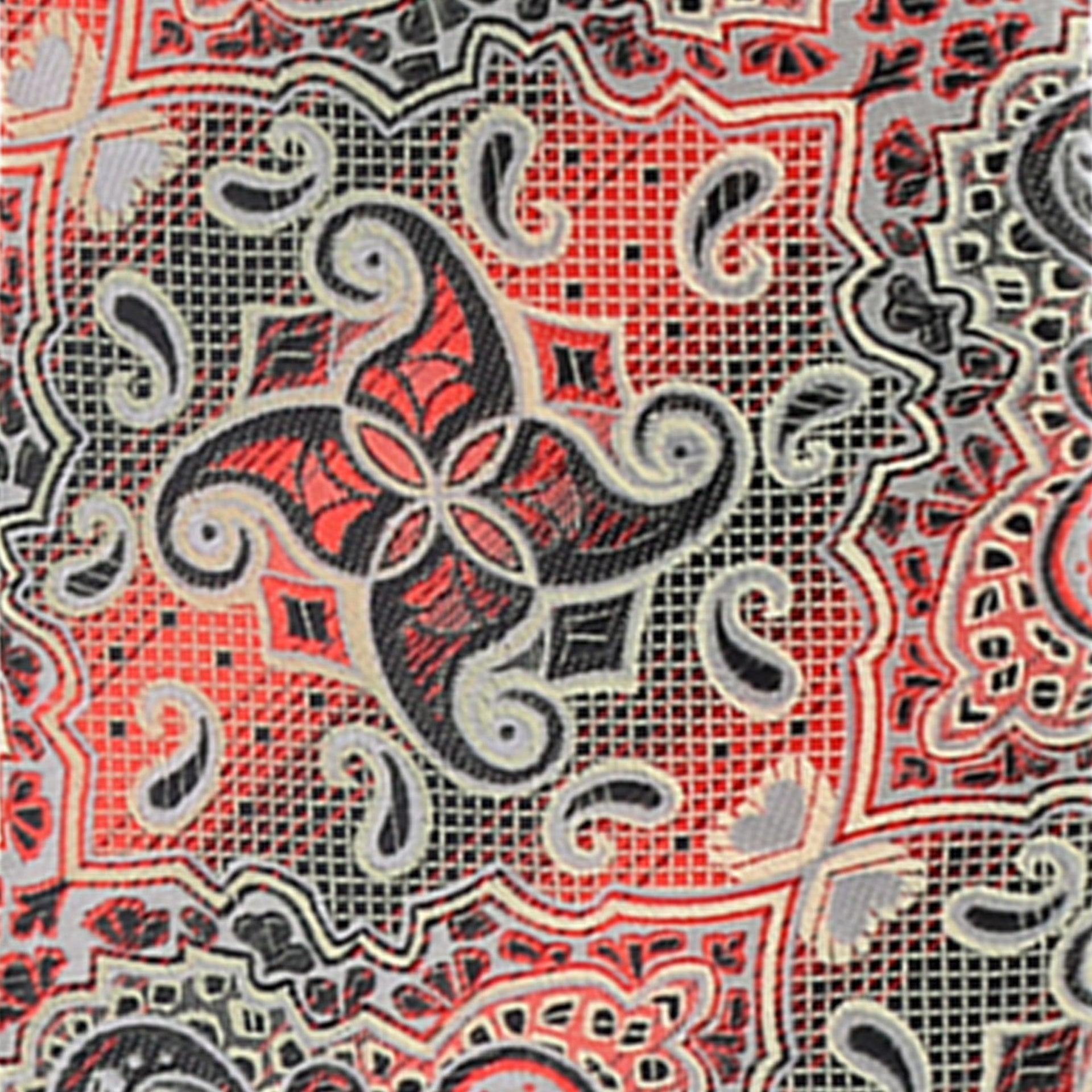 Paisley Design Necktie & Pocket Square by Vittorio Farina (NH-D-1310) for Independent Retail Stores by Dubal Brothers