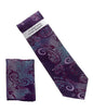 Paisley Design Necktie & Pocket Square by Vittorio Farina (NH-D_1475) for Independent Retail Stores by Dubal Brothers