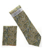 Paisley Design Necktie & Pocket Square by Vittorio Farina (NH-D_1502) for Independent Retail Stores by Dubal Brothers