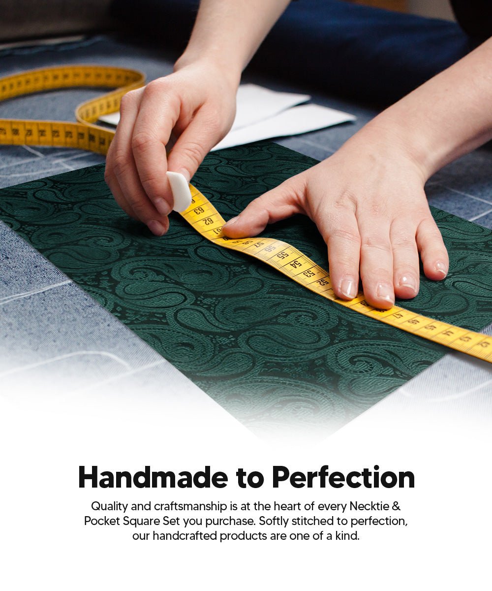 Paisley Necktie & Pocket Square by Vittorio Farina (NH - WP_HUNTER) for Independent Retail Stores by Dubal Brothers