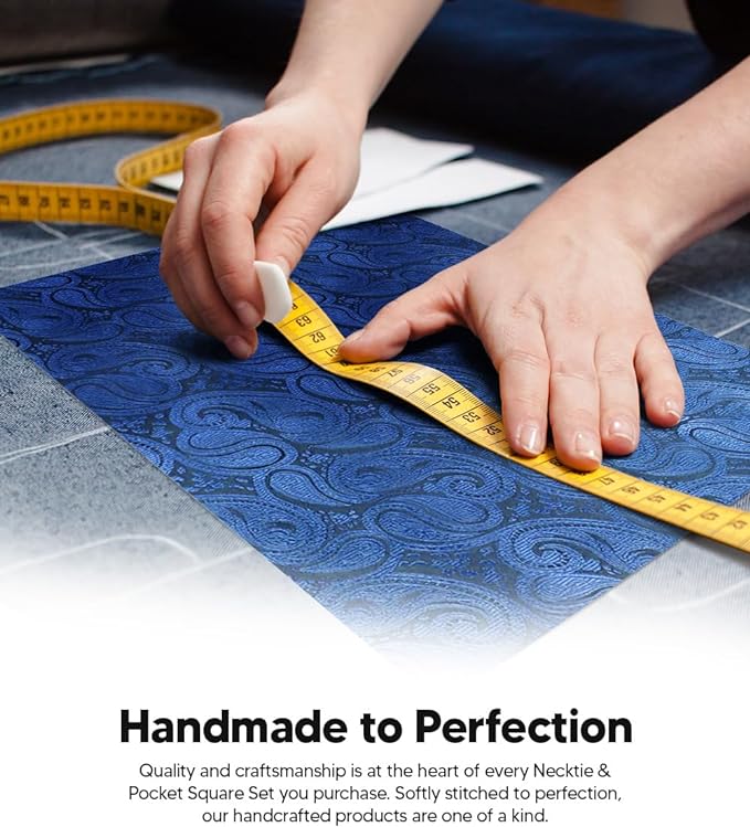 Paisley Necktie & Pocket Square by Vittorio Farina (NH - WP_ROYAL) for Independent Retail Stores by Dubal Brothers