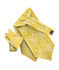 Paisley Tone On Tone Ascot & Pocket Square by Vittorio Farina (ASCOTS - WP_YELLOW) for Independent Retail Stores by Dubal Brothers