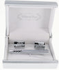 Plain Cufflinks & Tie Bar Set with Silver Setting in a Box by Vittorio Vico (CLTB-511) for Independent Retail Stores by Dubal Brothers