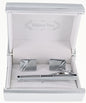 Plain Cufflinks & Tie Bar Set with Silver Setting in a Box by Vittorio Vico (CLTB-521) for Independent Retail Stores by Dubal Brothers