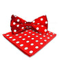 Polka Dot Bow Tie & Pocket Square in a Box by Vittorio Farina (bh - 0004) for Independent Retail Stores by Dubal Brothers