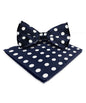 Polka Dot Bow Tie & Pocket Square in a Box by Vittorio Farina (bh - 0005) for Independent Retail Stores by Dubal Brothers