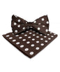 Polka Dot Bow Tie & Pocket Square in a Box by Vittorio Farina (bh - 0006) for Independent Retail Stores by Dubal Brothers