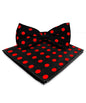 Polka Dot Bow Tie & Pocket Square in a Box by Vittorio Farina (bh - 0008) for Independent Retail Stores by Dubal Brothers