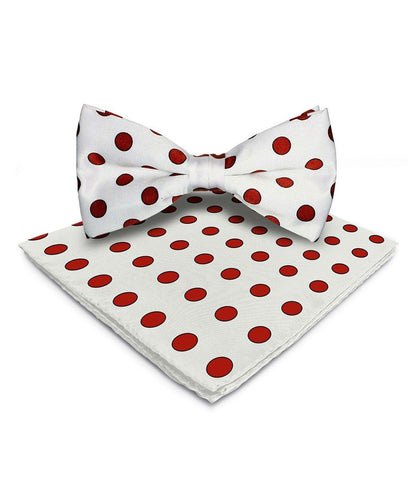 Polka Dot Bow Tie & Pocket Square in a Box by Vittorio Farina (bh - 0009) for Independent Retail Stores by Dubal Brothers