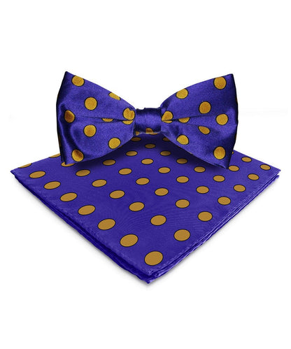 Polka Dot Bow Tie & Pocket Square in a Box by Vittorio Farina (bh - 0010) for Independent Retail Stores by Dubal Brothers