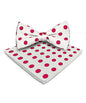 Polka Dot Bow Tie & Pocket Square in a Box by Vittorio Farina (bh - 0011) for Independent Retail Stores by Dubal Brothers