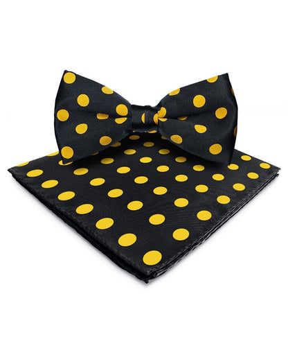 Polka Dot Bow Tie & Pocket Square in a Box by Vittorio Farina (bh - 0012) for Independent Retail Stores by Dubal Brothers
