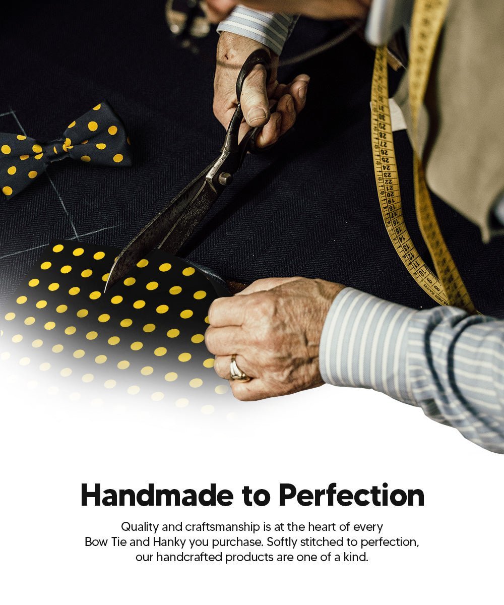 Polka Dot Bow Tie & Pocket Square in a Box by Vittorio Farina (bh - 0012) for Independent Retail Stores by Dubal Brothers