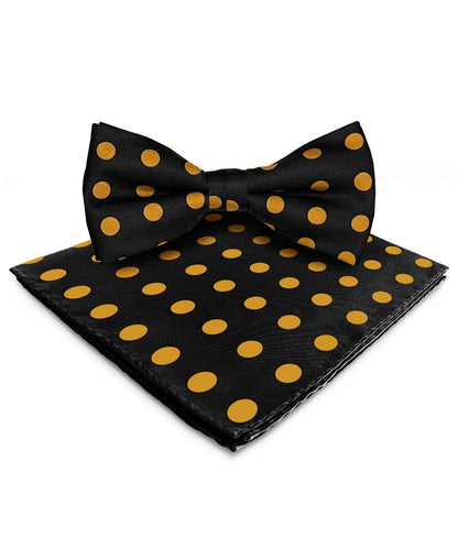 Polka Dot Bow Tie & Pocket Square in a Box by Vittorio Farina (bh - 0012a) for Independent Retail Stores by Dubal Brothers