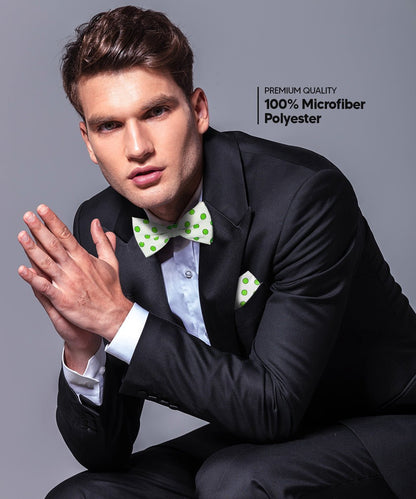 Polka Dot Bow Tie & Pocket Square in a Box by Vittorio Farina (bh - 0013) for Independent Retail Stores by Dubal Brothers