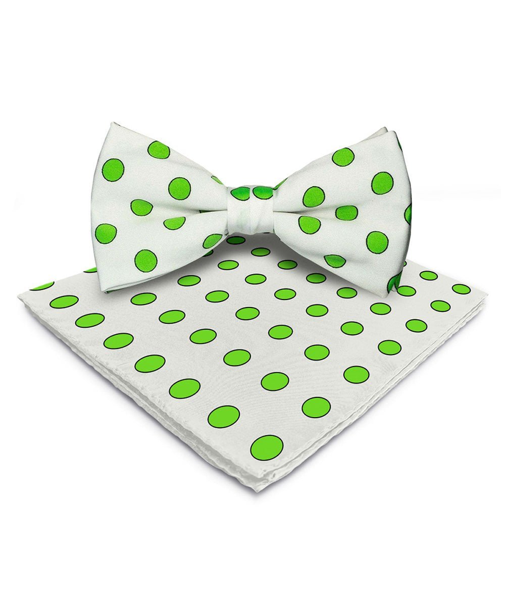 Polka Dot Bow Tie & Pocket Square in a Box by Vittorio Farina (bh - 0013) for Independent Retail Stores by Dubal Brothers