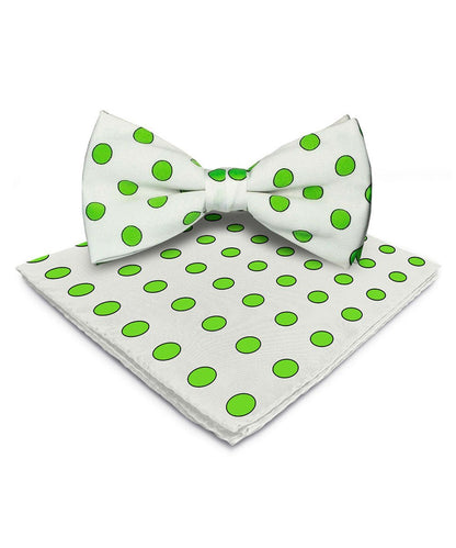 Polka Dot Bow Tie & Pocket Square in a Box by Vittorio Farina (bh - 0013) for Independent Retail Stores by Dubal Brothers