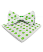 Polka Dot Bow Tie & Pocket Square in a Box by Vittorio Farina (bh - 0013) for Independent Retail Stores by Dubal Brothers