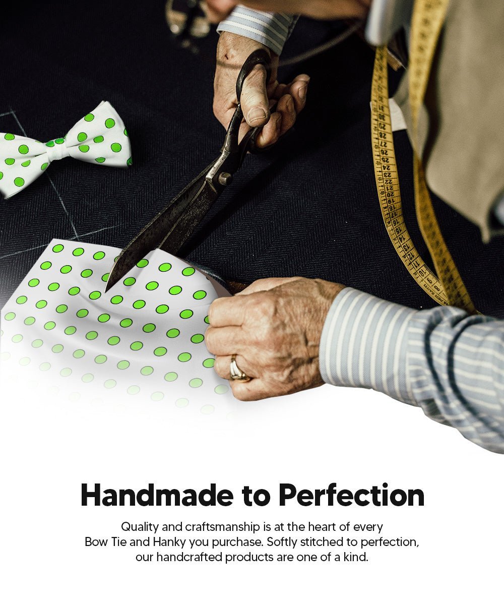 Polka Dot Bow Tie & Pocket Square in a Box by Vittorio Farina (bh - 0013) for Independent Retail Stores by Dubal Brothers