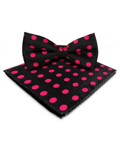 Polka Dot Bow Tie & Pocket Square in a Box by Vittorio Farina (bh - 0016) for Independent Retail Stores by Dubal Brothers