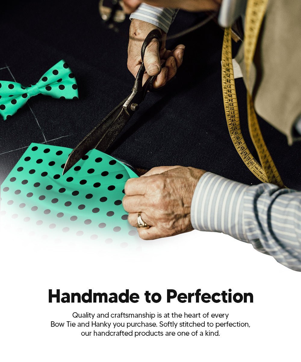 Polka Dot Bow Tie & Pocket Square in a Box by Vittorio Farina (bh - 0017) for Independent Retail Stores by Dubal Brothers