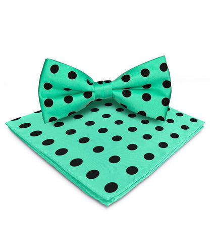 Polka Dot Bow Tie & Pocket Square in a Box by Vittorio Farina (bh - 0017) for Independent Retail Stores by Dubal Brothers