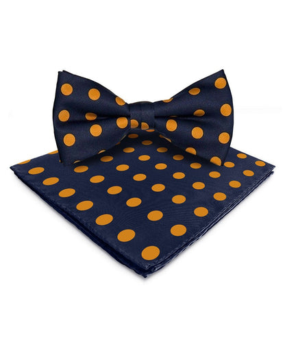 Polka Dot Bow Tie & Pocket Square in a Box by Vittorio Farina (bh - 0018) for Independent Retail Stores by Dubal Brothers