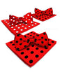 Polka Dot Bow Tie & Pocket Square in a Box (Multipacks) by Vittorio Farina - Red and Black/Red and Black/Red and White - Wholesale Bow Tie & Pocket Square by Dubal Brothers