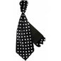 Polka Dot Cravat & Pocket Square by Vittorio Farina (CRAVATS_WHITE_BLACK) for Independent Retail Stores by Dubal Brothers
