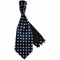 Polka Dot Cravat & Pocket Square by Vittorio Farina (CRAVATS_WHITE_NAVY) for Independent Retail Stores by Dubal Brothers