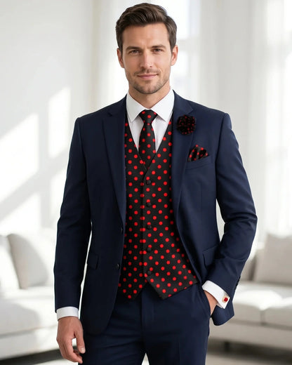 Polka Dot Gentleman Bundle (Black & Red) FBP - 