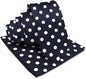 Polka Dot Necktie & Pocket Square by Vittorio Farina (NH - PD_04_WHITE_NAVY) for Independent Retail Stores by Dubal Brothers