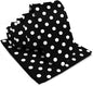 Polka Dot Necktie & Pocket Square by Vittorio Farina (NH - PD_05_WHITE_BLACK) for Independent Retail Stores by Dubal Brothers