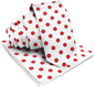 Polka Dot Necktie & Pocket Square by Vittorio Farina (NH - PD_09_RED_WHITE) for Independent Retail Stores by Dubal Brothers