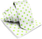 Polka Dot Necktie & Pocket Square by Vittorio Farina (NH - PD_13_LIME_WHITE) for Independent Retail Stores by Dubal Brothers