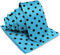 Polka Dot Necktie & Pocket Square by Vittorio Farina (NH - PD_16_BLACK_TURQUOISE) for Independent Retail Stores by Dubal Brothers
