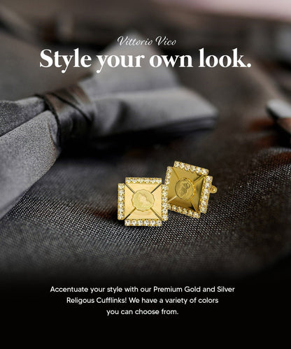 Religious Themed Cufflinks by Vittorio Vico (CL30XX) (CL - 3115) for Independent Retail Stores by Dubal Brothers