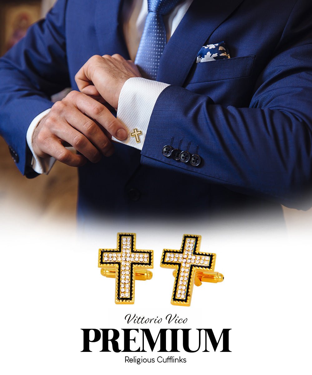 Religious Themed Cufflinks by Vittorio Vico (CL30XX) (CL - 3122) for Independent Retail Stores by Dubal Brothers