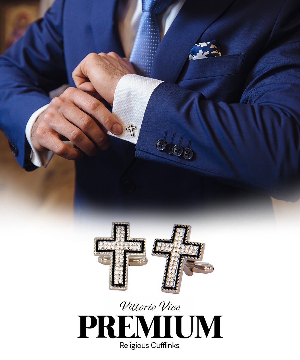 Religious Themed Cufflinks by Vittorio Vico (CL30XX) (CL - 3123) for Independent Retail Stores by Dubal Brothers