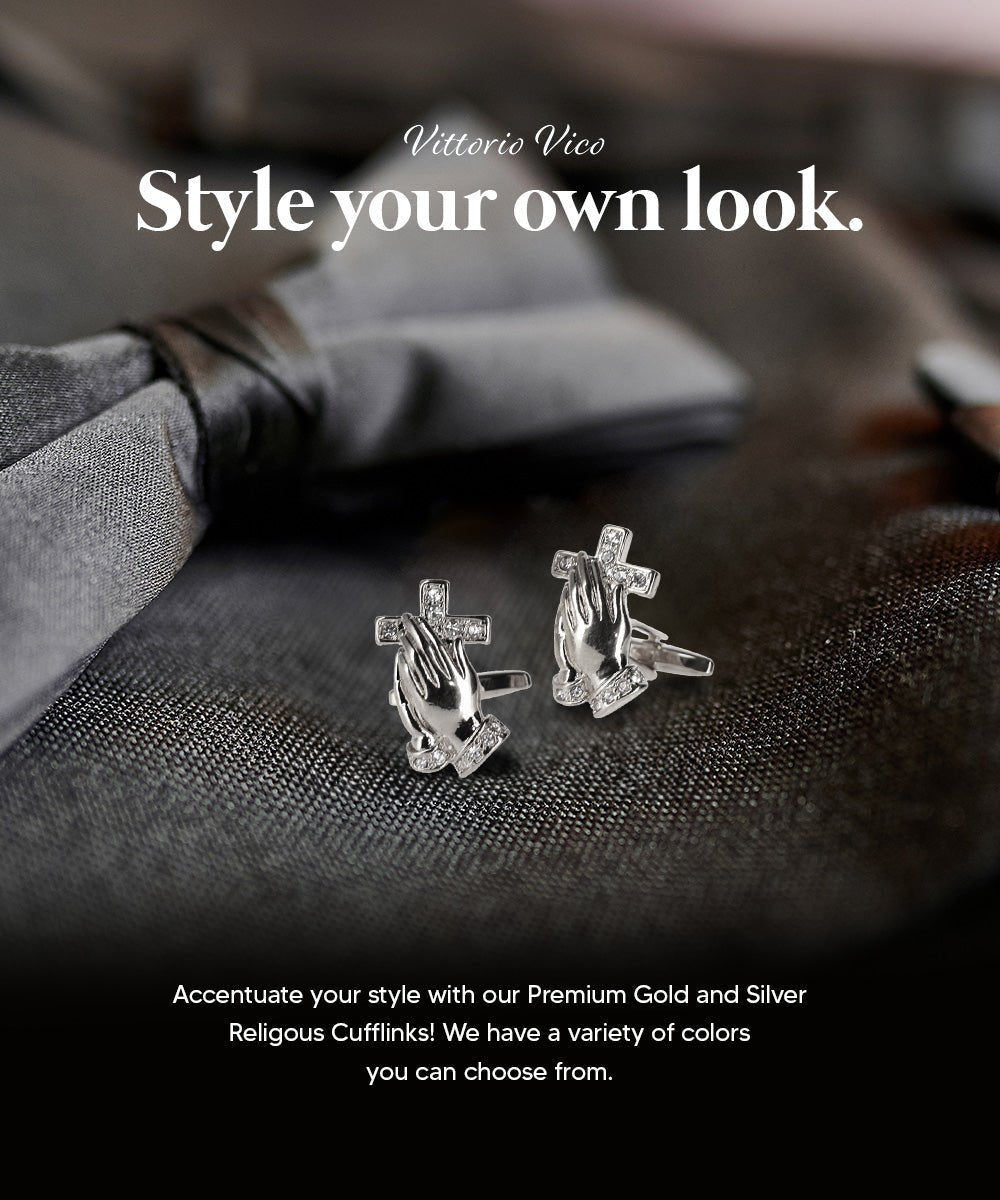 Religious Themed Cufflinks by Vittorio Vico (CL30XX) (CL - 3243) for Independent Retail Stores by Dubal Brothers