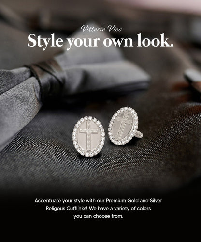 Religious Themed Cufflinks by Vittorio Vico (CL30XX) (CL - 3321) for Independent Retail Stores by Dubal Brothers