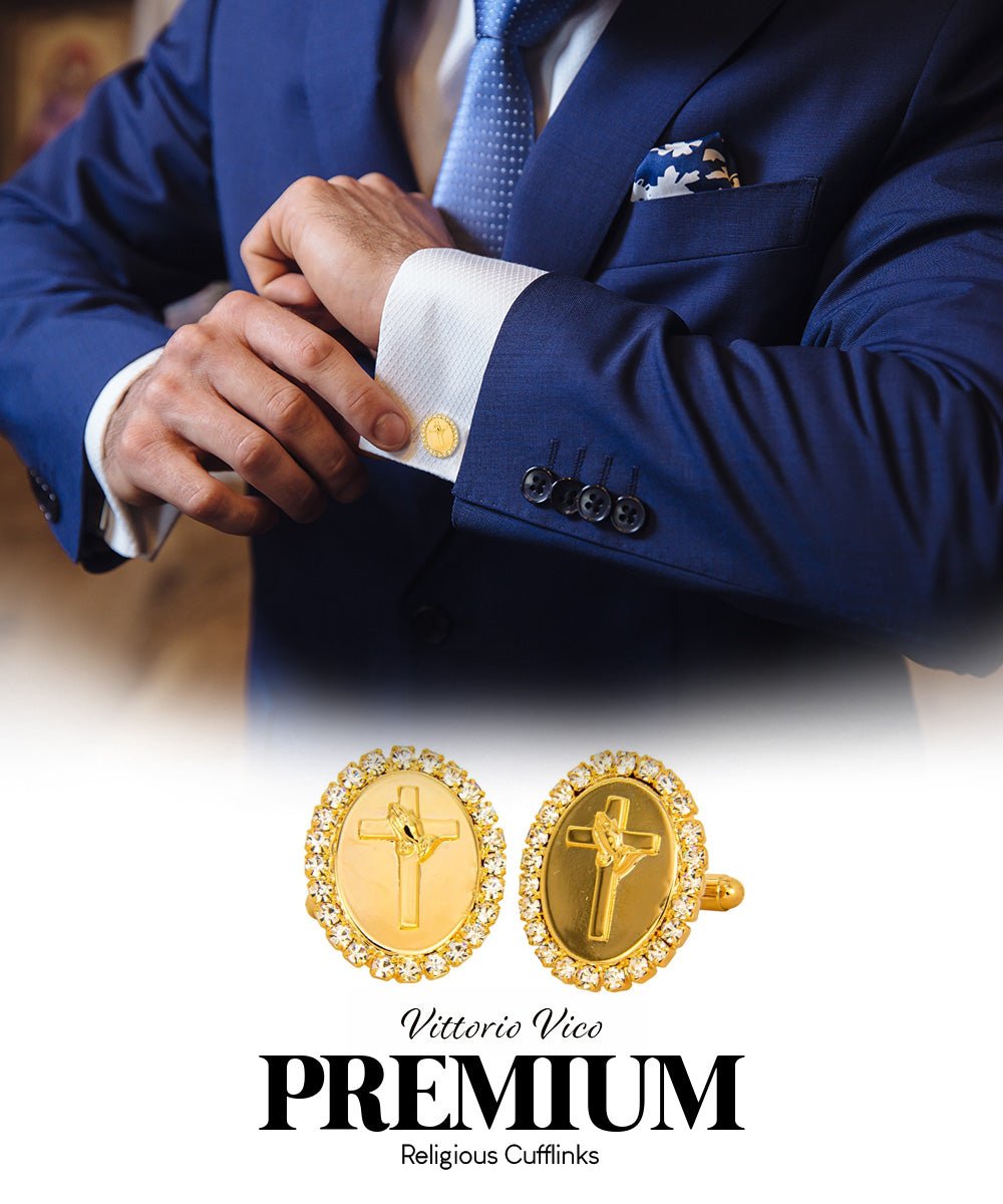 Religious Themed Cufflinks by Vittorio Vico (CL30XX) (CL - 3324) for Independent Retail Stores by Dubal Brothers