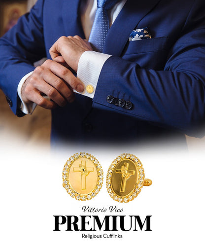 Religious Themed Cufflinks by Vittorio Vico (CL30XX) (CL - 3324) for Independent Retail Stores by Dubal Brothers