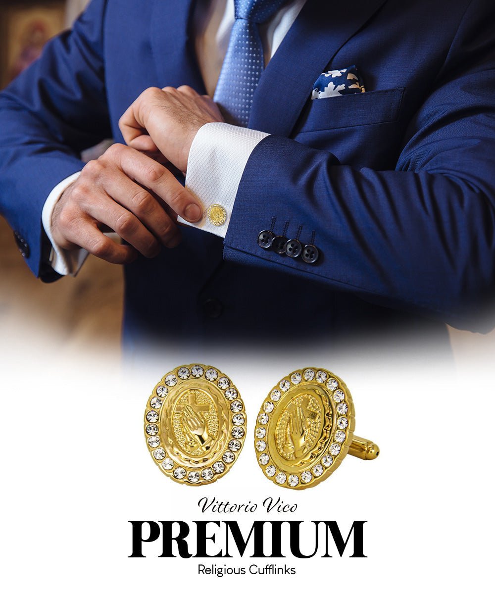 Religious Themed Cufflinks by Vittorio Vico (CL30XX) (CL - 3340) for Independent Retail Stores by Dubal Brothers