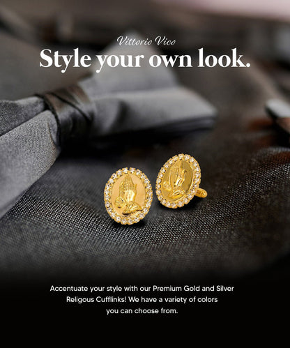 Religious Themed Cufflinks by Vittorio Vico (CL30XX) (CL - 3344) for Independent Retail Stores by Dubal Brothers