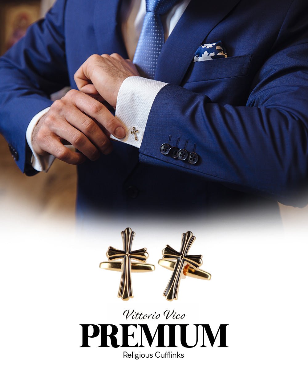 Religious Themed Cufflinks by Vittorio Vico (CL30XX) (CL - 3502) for Independent Retail Stores by Dubal Brothers