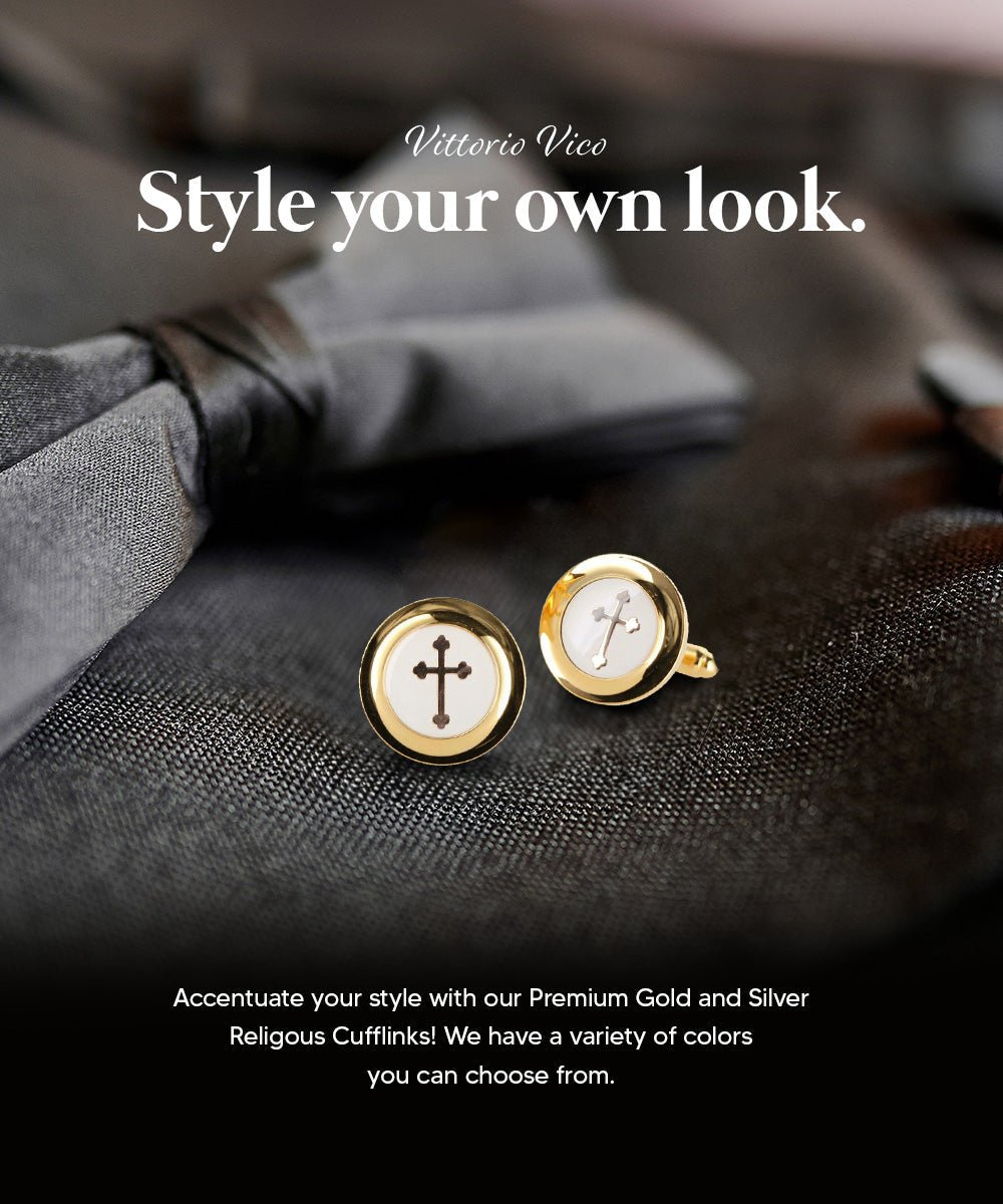 Religious Themed Cufflinks by Vittorio Vico (CL30XX) (CL - 3560) for Independent Retail Stores by Dubal Brothers