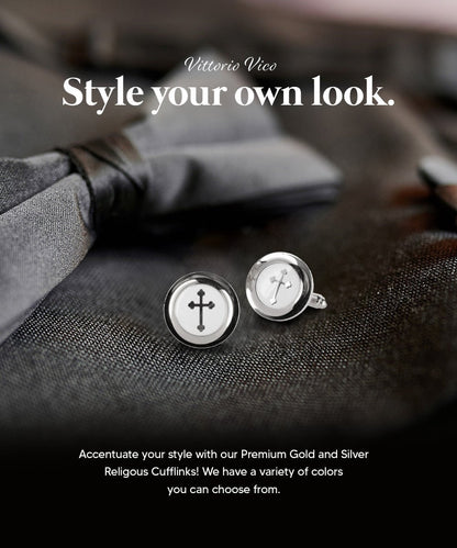 Religious Themed Cufflinks by Vittorio Vico (CL30XX) (CL - 3561) for Independent Retail Stores by Dubal Brothers