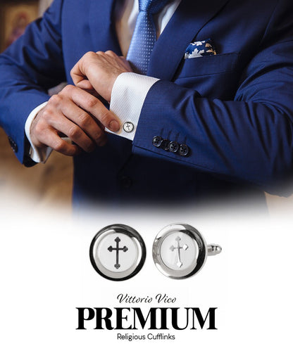 Religious Themed Cufflinks by Vittorio Vico (CL30XX) (CL - 3561) for Independent Retail Stores by Dubal Brothers