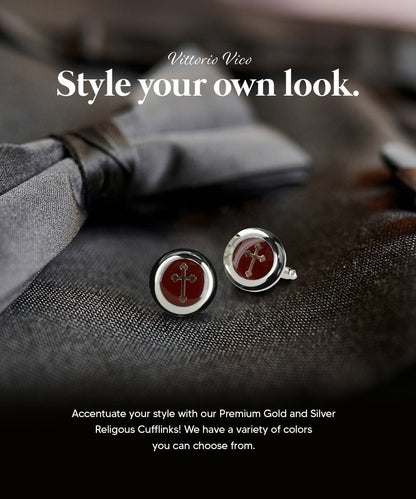 Religious Themed Cufflinks by Vittorio Vico (CL30XX) (CL - 3563) for Independent Retail Stores by Dubal Brothers
